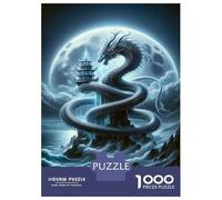 Puzzle Da 1000 Pezzi Chinese Dragon Art Print Puzzle Per Adulti Gioco Pratico Vacanza A Casa Passatempo Natale Compleanno Regali 52x38cm/1000pcs