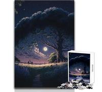 Puzzle da 1000 pezzi - Cielo notturno con stelle, calma, piacevole, divertimento, tempo libero, stretto, senza cuciture, precisione, giocattolo, dimensioni 50x75cm
