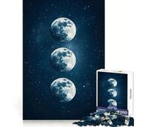 Puzzle da 1000 pezzi "Cielo notturno con tre lune" per ragazzi, ideale per migliorare la memoria, rilassare la mente e divertirsi Bordi puliti Un regalo perfetto (50x75cm)