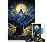 Puzzle da 1000 pezzi "Cielo Notturno Fantastico" per adulti, gioco rompicapo divertente da fare insieme, taglio perfetto, regalo per le vacanze (38x52cm)