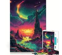 Puzzle da 1000 pezzi "Cielo selvaggio" con incastri lisci,divertente gioco di logica,gioco casual per il tempo libero,decorazione natalizia (50x75cm)