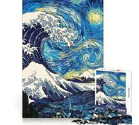 Puzzle da 1000 pezzi "Cielo stellato" di Kanagawa per adolescenti, un gioco intelligente per trascorrere del tempo di qualità insieme, con tagli precisi e pezzi da collezione 38x52cm