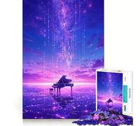 Puzzle da 1000 pezzi "Cielo stellato, nota caduta", ideale per adolescenti, con forte logica, perfetto per il tempo libero e il divertimento, con bordi trasparenti, da collezione 38x52cm