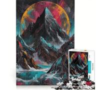 Puzzle da 1000 pezzi Cima al chiaro di luna gioco educativo antistress compleanno e Natale 50x75cm