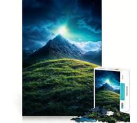 Puzzle da 1000 pezzi "Cima di montagna di notte" per adolescenti, ideale per migliorare la memoria, rilassante e divertente, con un design elegante da assemblare (50x75cm)
