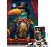 Puzzle da 1000 pezzi "Circus Toucan" per adolescenti e adulti, giocattoli, giochi educativi, ottimi regali e giocattoli antistress, 38x26cm