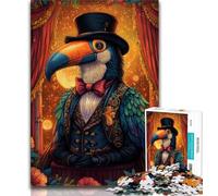 Puzzle da 1000 pezzi Circus Toucan per adolescenti, giocattoli, giochi educativi antistress adatti per la decorazione della scrivania (38x26cm)