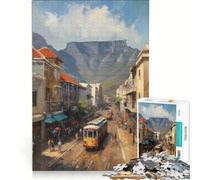 Puzzle da 1000 pezzi, Città del Capo, Sudafrica, giocattolo educativo, impegnativo da completare, compleanno e Natale, 38x26cm
