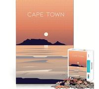 Puzzle da 1000 pezzi,Città del Capo,Sudafrica,incastro perfetto,gioco artistico,sfida mentale,divertimento per il tempo libero,regalo di compleanno (38x52cm)