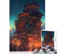 Puzzle da 1000 pezzi Città del domani Decorazione per la casa Giocattoli Ottimi regali e giocattoli Gioco pratico Interessante riduzione dello stress Dimensioni 38x26cm