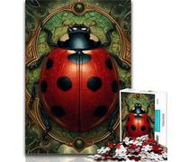 Puzzle da 1000 pezzi "Coccinella a sette macchie" per adulti e adolescenti, gioco stimolante, ideale come regalo per tutta la famiglia, 50x75cm