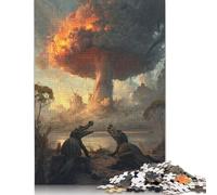 Puzzle da 1000 pezzi "Coccodrilli in guerra", per adulti, difficoltà alta, giochi educativi, giocattolo, decorazione per la famiglia (75x50 cm)