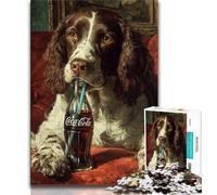 Puzzle da 1000 pezzi Cocker Spaniel per adolescenti, gioco stimolante, ideale come regalo per tutta la famiglia (50x75cm)