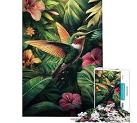 Puzzle da 1000 pezzi - Colibrì in un paradiso tropicale Difficile e stimolante ma divertente e umoristico Gioco impossibile per ragazzi dai 14 anni in su (38x26cm)