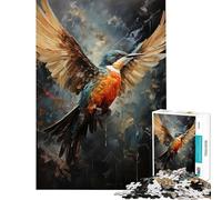 Puzzle da 1000 pezzi Colibrì Vola Tempesta Gioco educativo per sfida di gioco educativo Giocattolo Ottimo regalo e giocattolo per passare il tempo durante le vacanze (Dimensioni 38x52cm)
