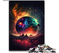 Puzzle da 1000 pezzi "Collisione dei pianeti", puzzle impossibili per adulti, gioco interattivo per famiglie, rompicapo, giocattolo educativo (dimensioni 26x38cm)