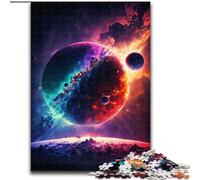 Puzzle da 1000 pezzi "Collisione dei pianeti", puzzle in cartone per adulti, dimensioni 26x38cm, perfetto come decorazione fai da te o regalo di compleanno.