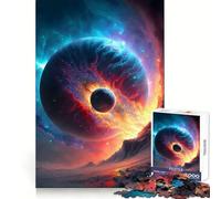 Puzzle da 1000 pezzi "Collisione spaziale" per adolescenti, ideale per rafforzare la memoria e il legame familiare, con bordi precisi e un regalo pensato con cura (38x52cm)