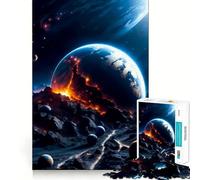 Puzzle da 1000 pezzi "Collisione Terrestre" per adolescenti, gioco di logica e divertimento rilassante con bordi lisci, idea regalo creativa 50x75cm