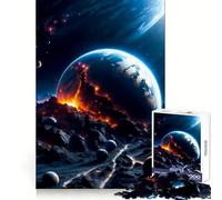 Puzzle da 1000 pezzi "Collisione Terrestre" per adolescenti, gioco di logica e divertimento rilassante con bordi lisci, idea regalo creativa 50x75cm