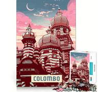 Puzzle da 1000 pezzi Colombo Sharp Cut Art per adulti,sfida intelligente,gioco divertente per il tempo libero,decorazione natalizia da parete (38x52cm)