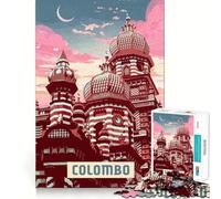 Puzzle da 1000 pezzi Colombo,taglio preciso,gioco di abilità cognitive,divertimento per il tempo libero,regalo di Natale rilassante (38x26cm)