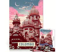 Puzzle da 1000 pezzi Colombo Tight Fit Play Gioco creativo per stimolare la mente e rilassare la mente con un'immagine a tema natalizio (50x75cm)