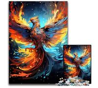 Puzzle da 1000 pezzi Color Fantasy Phoenix in cartone per adulti, gioco interattivo per famiglie, sfida mentale, giocattolo educativo 26X38CM/10,23x14,96 pollici