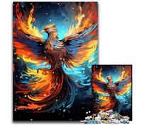 Puzzle da 1000 pezzi "Color Fantasy Phoenix" per adulti, per adolescenti e famiglie - Gioco rompicapo fai da te, regalo, 50x75CM/19,68x29,52 pollici