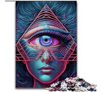 Puzzle da 1000 pezzi "Color Pupil" in cartone per adulti, regalo perfetto per l'arredamento della casa e per il divertimento delle feste. Dimensioni: 38x26cm.