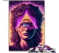 Puzzle da 1000 pezzi Color Pupil, puzzle difficile per adulti, Halloween, Pasqua e Capodanno. Dimensioni: 38x26cm.