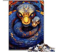 Puzzle da 1000 pezzi, colorati, a forma di serpente, difficili, per adulti, dimensioni 50x75cm, ideali per gli innamorati, perfetti come regalo di Natale, Capodanno e San Valentino.