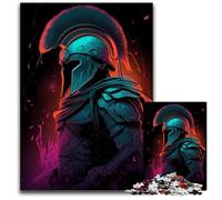 Puzzle da 1000 pezzi colorati al neon raffiguranti i gladiatori, per adulti, attività divertenti per la famiglia, sfida mentale, regalo perfetto per adolescenti, 26x38cm/10,23x14,96 pollici