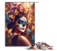Puzzle da 1000 pezzi colorati del Giorno dei Morti per adulti puzzle divertenti per famiglie gioco di famiglia antistress puzzle difficile da sfidare 1000 pezzi (38x26 cm)