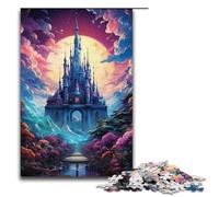 Puzzle da 1000 pezzi colorati dell'isola del palazzo fantasy psichedelico per adulti ideale come regalo adatto per adolescenti dai 14 anni in su 1000 pezzi (38x26 cm).