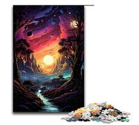 Puzzle da 1000 pezzi colorati psichedelici da luoghi lontani per adulti puzzle divertenti per famiglie gioco di famiglia antistress sfida difficile puzzle 75x50 cm
