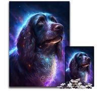 Puzzle da 1000 pezzi, colorato cane fulmine, puzzle in legno per adulti, gioco interattivo per famiglie, decorazione fai da te per la casa, regalo rompicapo 50x75CM/19,68x29,52 pollici