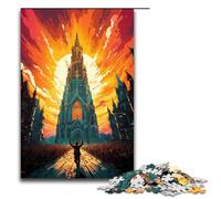 Puzzle da 1000 pezzi colorato e psichedelico Cattedrale di Nostra Signora delle Formiche Puzzle per adulti Puzzle in legno Gioco impegnativo 75x50cm