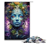Puzzle da 1000 pezzi colorato e psichedelico raffigurante il dio dei fiori per adulti ideale come regalo adatto per adolescenti dai 14 anni in su 1000 pezzi (75x50 cm).