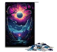 Puzzle da 1000 pezzi colorato psichedelico di un giorno del giudizio puzzle per adulti adatto a coppie e adolescenti dai 14 anni in su 1000 pezzi (75x50 cm)