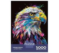 Puzzle Da 1000 Pezzi Colorful Eagle Wall Art Print Puzzle Per Adulti Gioco Rompicapo Ma Divertente E Umoristico Offerta Regalo Per Tutta La Famiglia 52x38cm/1000pcs