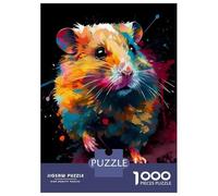 Puzzle Da 1000 Pezzi - Colorful Hamster Puzzle Gioco Rompicapo Decorazione Da Parete Offerta Come Regalo Per Tutta La Famiglia 38x26cm/1000pcs