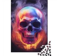 Puzzle Da 1000 Pezzi Colorful Skull Art Print-2 Puzzle Per Adulti Gioco Rompicapo Vacanza A Casa Ammazzare Il Tempo Offerta Come Regalo Per Tutta La Famiglia 38x26cm/1000pcs