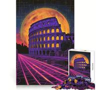 Puzzle da 1000 pezzi "Colosseo di Roma" in stile retrò per adolescenti, giocattolo stimolante per l'intelletto e il relax mentale, taglio di qualità, regalo per le vacanze (50x75cm)