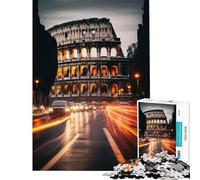 Puzzle da 1000 pezzi Colosseo Roma Italia Divertimento a casa Attività Decorazione da parete Gioco pratico per ragazzi dai 14 anni in su (38X52CM)