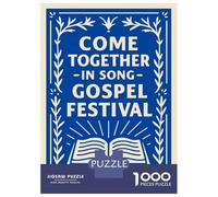 Puzzle Da 1000 Pezzi - Come Together in Song Gospel Festival Puzzle Per Adolescenti Gioco Rompicapo Antistress Offerta Regalo Per Tutta La Famiglia 70x50cm/1000pcs
