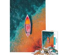 Puzzle da 1000 pezzi con acque vivaci e barche ideale per adolescenti perfetto per passare il tempo durante le vacanze a casa una sfida stimolante da completare e un regalo antistress 38x26cm