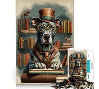 Puzzle da 1000 pezzi con alano,perfetto per un gioco intelligente e divertente,ideale per i momenti di relax o come regalo di compleanno 50x75cm