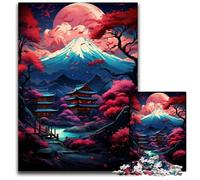 Puzzle da 1000 pezzi con alberi e montagne giapponesi ispirazione per adulti puzzle impossibili regalo perfetto per l'arredamento della casa e per il divertimento delle feste 1000 pezzi (75x50 cm)