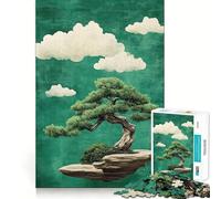 Puzzle da 1000 pezzi con albero bonsai e nuvole Gioco di precisione,stimolante per la mente,ideale per momenti di relax e tranquillità,perfetto come regalo di Natale 50x75cm